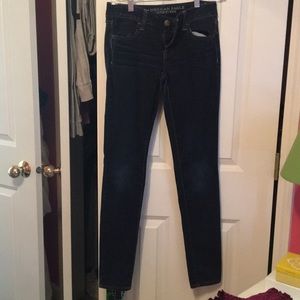 American Eagle dark wash jeans/jeggings